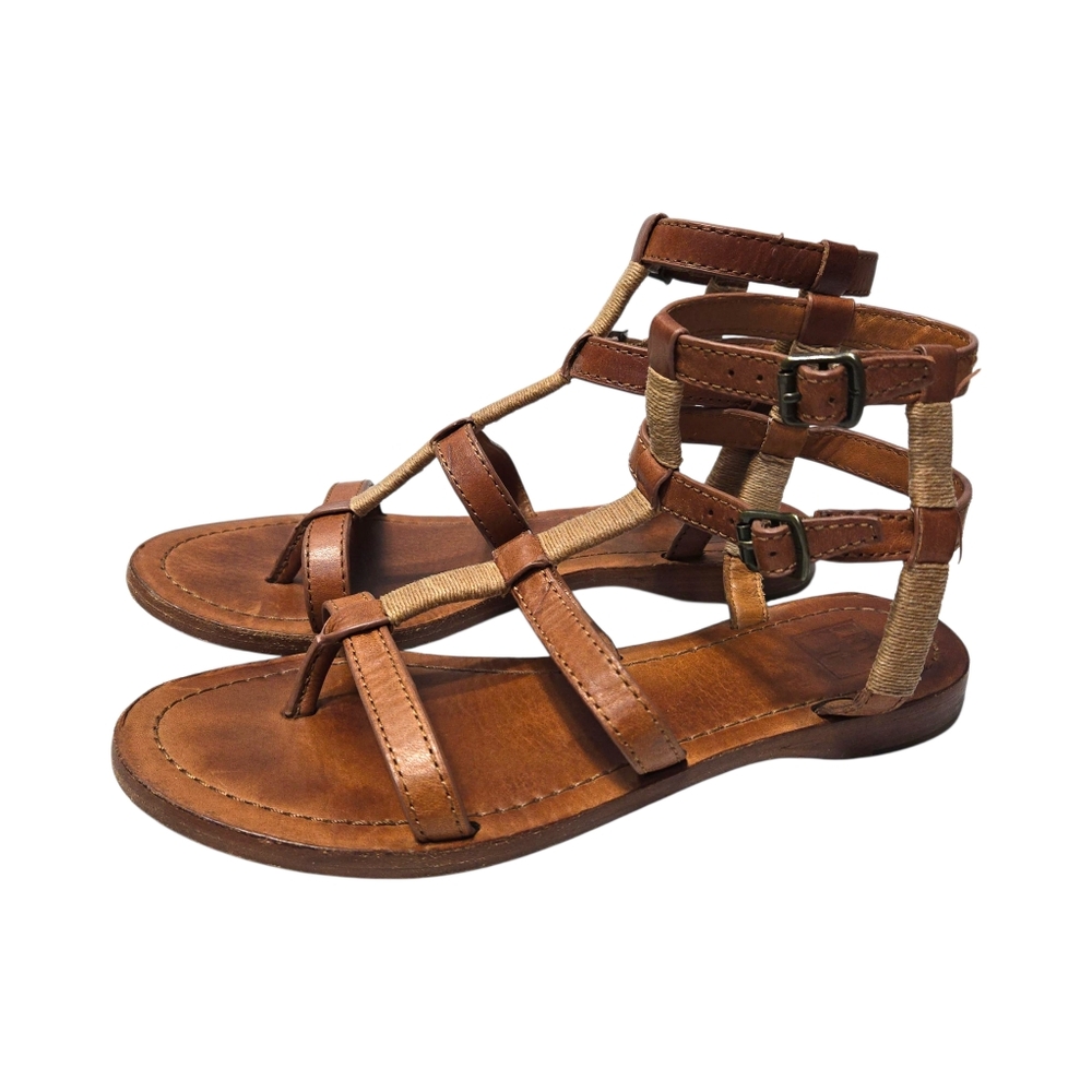Frye Rachel Gladiator Sandals Cognac Leather